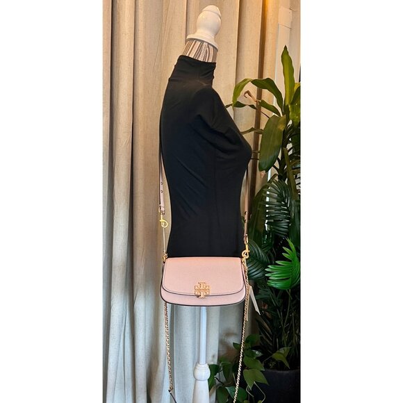 NEW!  Tory Burch Britten Convertible Crossbody Shoulder Bag in Shell Pink - Picture 12 of 15